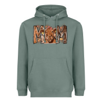 Sage Rodeo Mom Cow Heavyweight Hoodie - CowhideDigitalArt
