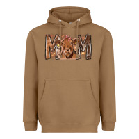 Toasted Coconut Rodeo Mom Cow Heavyweight Hoodie - CowhideDigitalArt