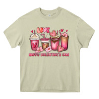 Mossy happy valentine's day coffee cups Heavy Core Tee - MaliasSmallBusiness