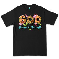Black god is my refuge and strength Premium Tee - MaliasSmallBusiness