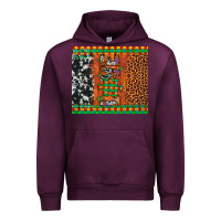 Mauve Wine love autism awareness leopard cowhide Urban Hoodie - Artiststas