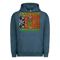 Pigment Midnight Navy love autism awareness leopard cowhide Urban Hoodie - Artiststas