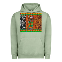 Pigment Oil Green love autism awareness leopard cowhide Urban Hoodie - Artiststas
