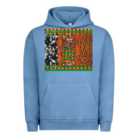 Pigment Pebble Blue love autism awareness leopard cowhide Urban Hoodie - Artiststas
