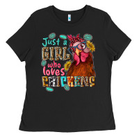 Just A Girl Who Loves Chickens Ladies Tee | Teevron