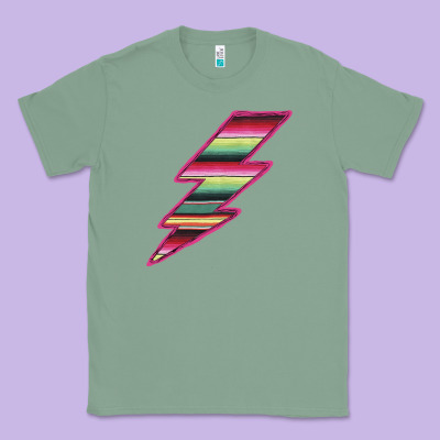 Pink Serape Lightning Classic Tee Designed By Bettercallsaul