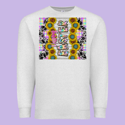 Happy Easter Premium Sweatshirt Designed By Cowhidedigitalart