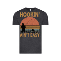 Vintage Black Hookin Ain t Easy Fishing Vintage Tee - Bettercallsaul