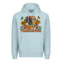 Blue Mist happy thanksgiving with truck bbs Premium Hoodie - BundleAndBundleShop