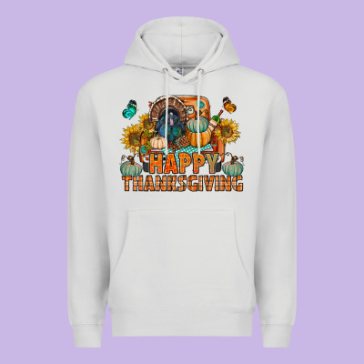 Happy Thanksgiving With Truck Bbs Premium Hoodie Designed By Bundleandbundleshop