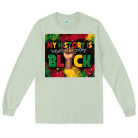 Matcha my history is black Long Sleeve Tee - TumblerDesignByShophia