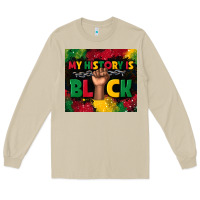 Mushroom my history is black Long Sleeve Tee - TumblerDesignByShophia