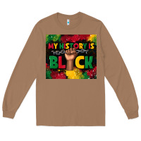 Toasted Coconut my history is black Long Sleeve Tee - TumblerDesignByShophia
