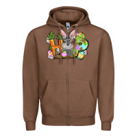Chestnut hop easter day Zipper Hoodie - FaDigitalArtStudio