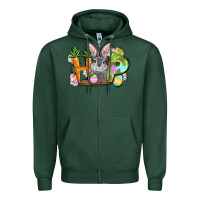 Sports Green hop easter day Zipper Hoodie - FaDigitalArtStudio