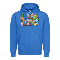 True Royal hop easter day Zipper Hoodie - FaDigitalArtStudio