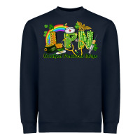 Navy LPN Licensed Practical Nurse St. Patrick's Day Heavyweight Sweatshirt - CowGirlArtShop
