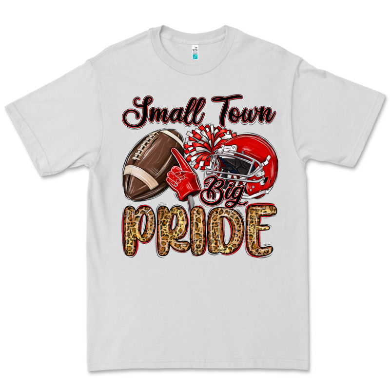 Small Town Big Pride Red Premium Tee by MaliasSmallBusiness | Teevron