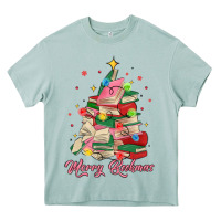 Arona merry bookmas christmas book tree Heavy Core Tee - MaliasSmallBusiness