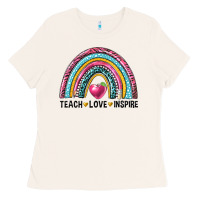 Bone rainbow teach love inspire Ladies Tee - NancyCooperArtShop