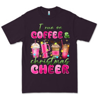 Plum i run on coffee and christmas cheer Premium Tee - MaliasSmallBusiness