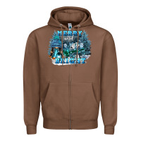 Chestnut merry and bright Zipper Hoodie - FaDigitalArtStudio