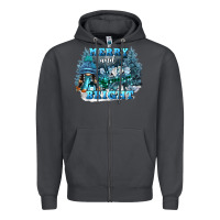 Smoke merry and bright Zipper Hoodie - FaDigitalArtStudio
