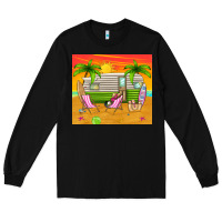 Black summer caravan Long Sleeve Tee - TumblerDesignByShophia