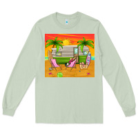 Matcha summer caravan Long Sleeve Tee - TumblerDesignByShophia