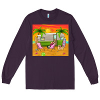 Plum summer caravan Long Sleeve Tee - TumblerDesignByShophia