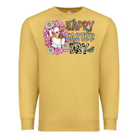 Antique Gold happy easter day Premium Sweatshirt - CowhideDigitalArt