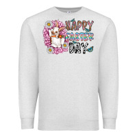 Oatmeal Heather happy easter day Premium Sweatshirt - CowhideDigitalArt