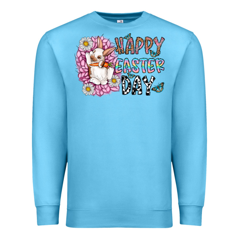 Happy Easter Day Premium Sweatshirt by CowhideDigitalArt | Teevron