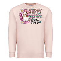 Pale Pink happy easter day Premium Sweatshirt - CowhideDigitalArt