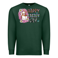 Sports Green happy easter day Premium Sweatshirt - CowhideDigitalArt