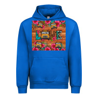 Cobalt love school bus leopard Urban Hoodie - Artiststas