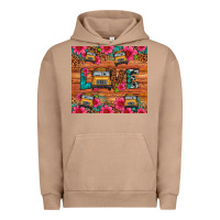 Pigment Burro love school bus leopard Urban Hoodie - Artiststas