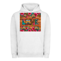 Pigment Lunar Rock love school bus leopard Urban Hoodie - Artiststas
