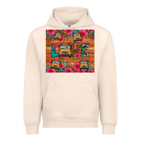 Sandshell love school bus leopard Urban Hoodie - Artiststas