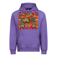 Tulip love school bus leopard Urban Hoodie - Artiststas