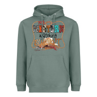 Sage My Western Watching Blanket Heavyweight Hoodie - CowhideDigitalArt