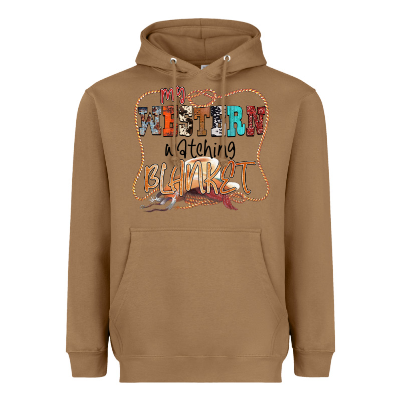 My Western Watching Blanket Heavyweight Hoodie by CowhideDigitalArt | Teevron