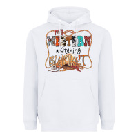 White My Western Watching Blanket Heavyweight Hoodie - CowhideDigitalArt