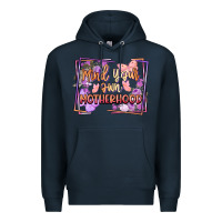 Navy mind your motherhood Premium Hoodie - FaDigitalArtStudio