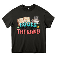 Asphalt books are my therapy Heavy Core Tee - MaliasSmallBusiness