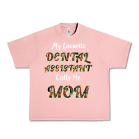 Salmon My Favorite Dental Assistant Calls Me Mom Urban Heavy Tee - Bettercallsaul