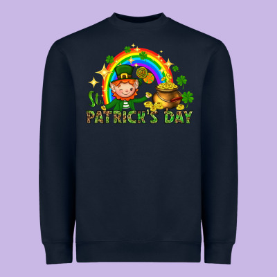 St. Patrick's Day Elf With Elements Heavyweight Sweatshirt Designed By Howdyjamesfarm