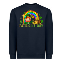 Navy St. Patrick's Day Elf with elements Heavyweight Sweatshirt - HowdyJamesFarm