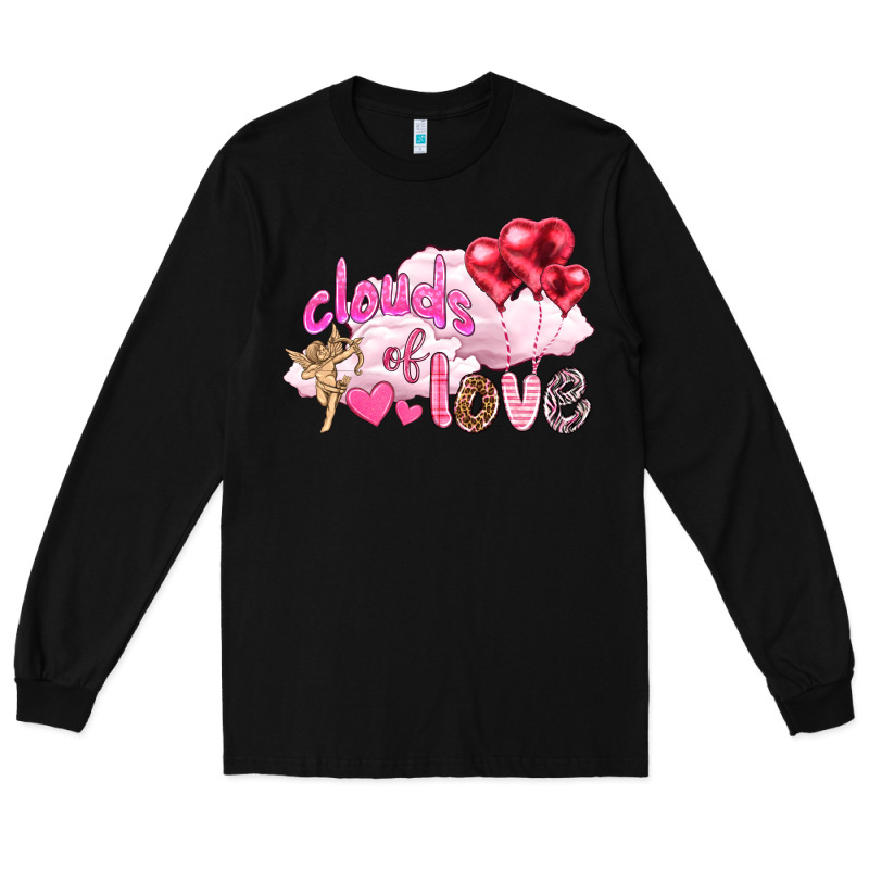 Clouds Of Love With Balloons Valentine's Day Long Sleeve Tee by HowdyJamesFarm | Teevron