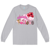 Moon Dust Clouds of love with balloons Valentine's Day Long Sleeve Tee - HowdyJamesFarm